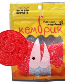 Кембрик съедобный ENERGY BAIT красный 500 см