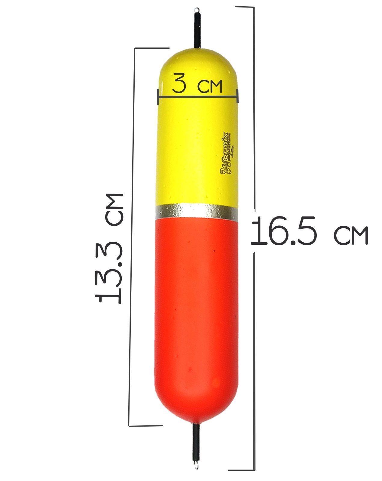 Поплавок из полиуретана Wormix 117 40 гр. живцовый двусторонний на щуку, окуня, судака — изображение 2