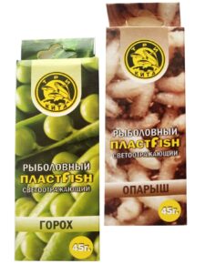 Пластилин рыболовный мягкий насадочный ПлаcтФиш Горох, Опарыш с блестками ароматный 90 гр