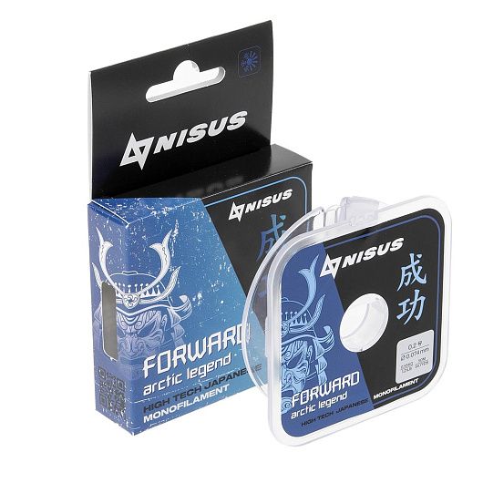 Леска NISUS Forward Arctic legend Nylon Transparent 0,105мм 50м — изображение 3