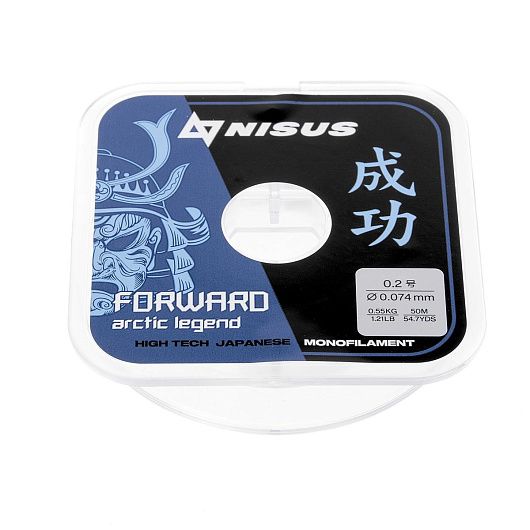 Леска NISUS Forward Arctic legend Nylon Transparent 0,148мм 50м — изображение 2